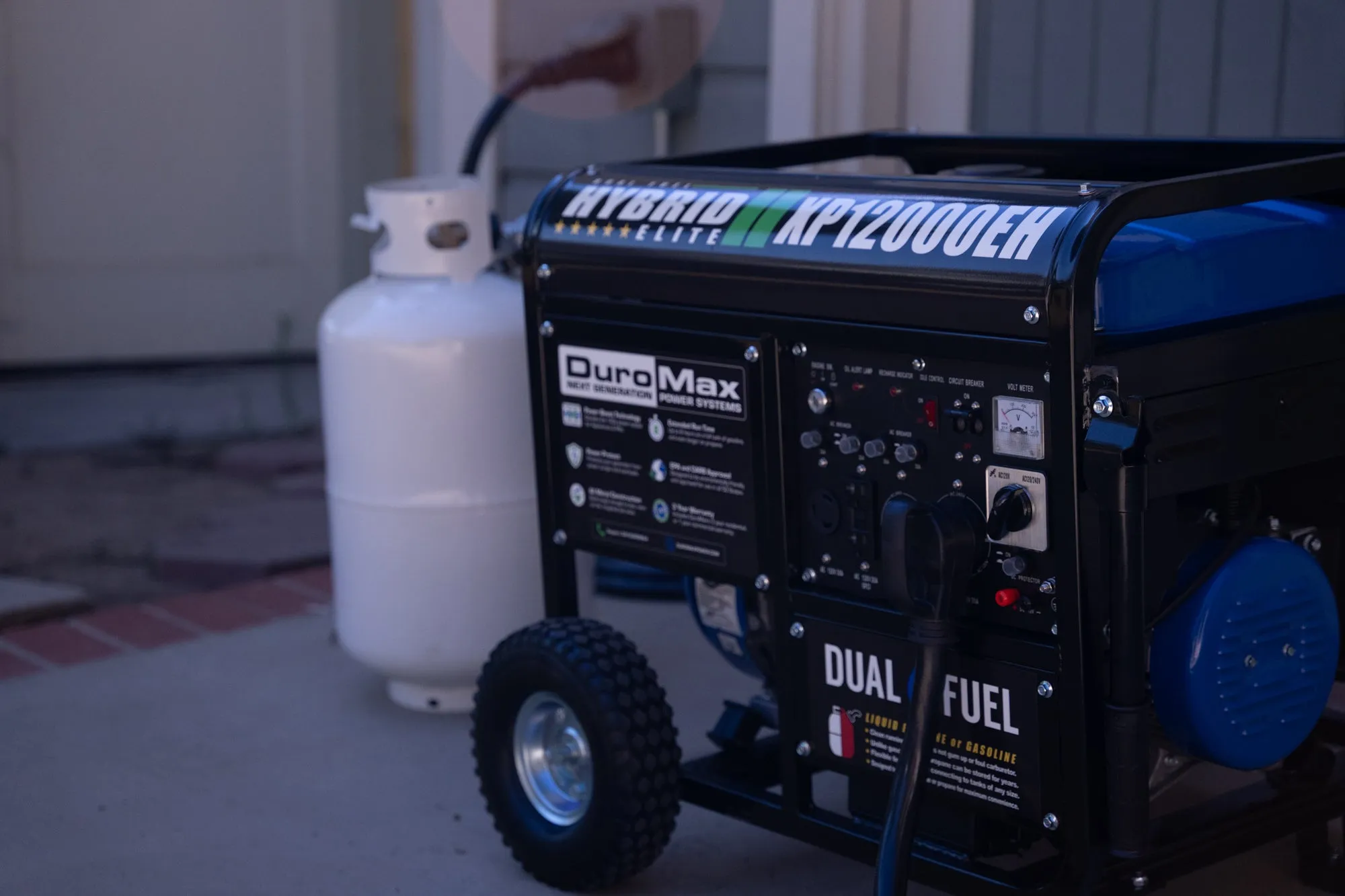 12,000 Watt Dual Fuel Portable Generator