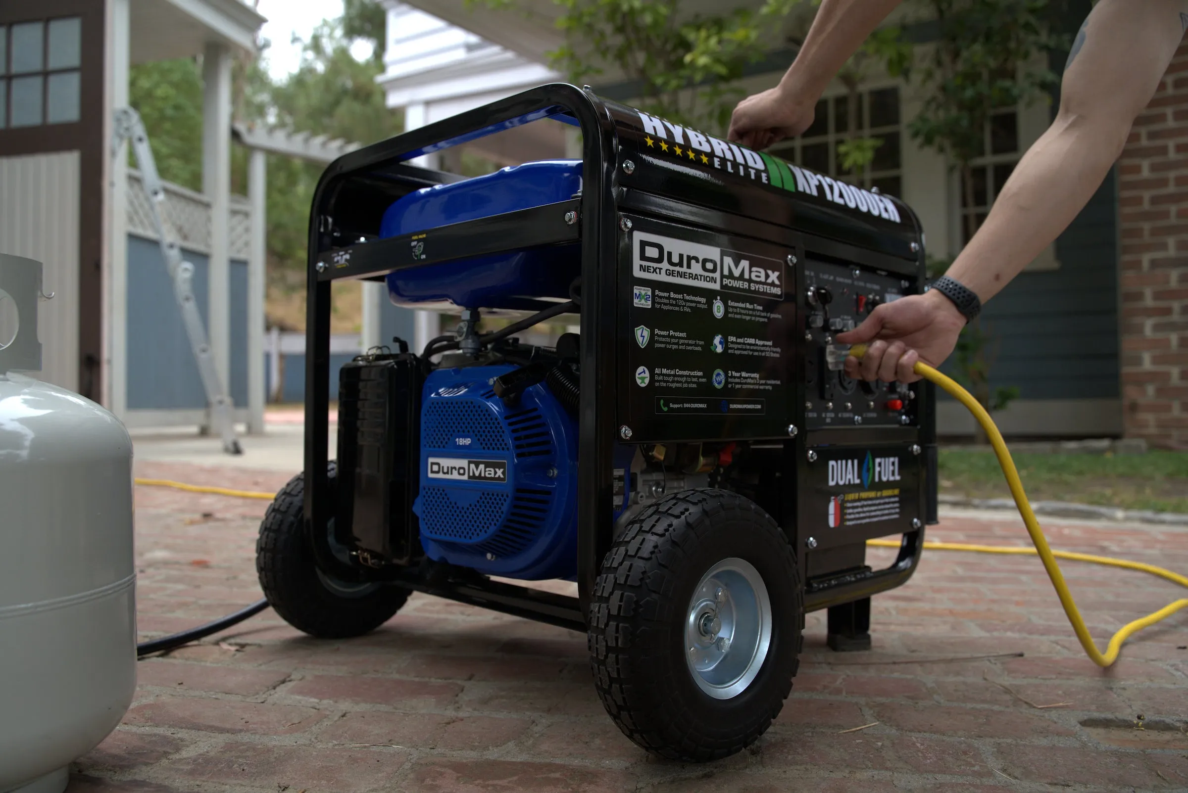 12,000 Watt Dual Fuel Portable Generator