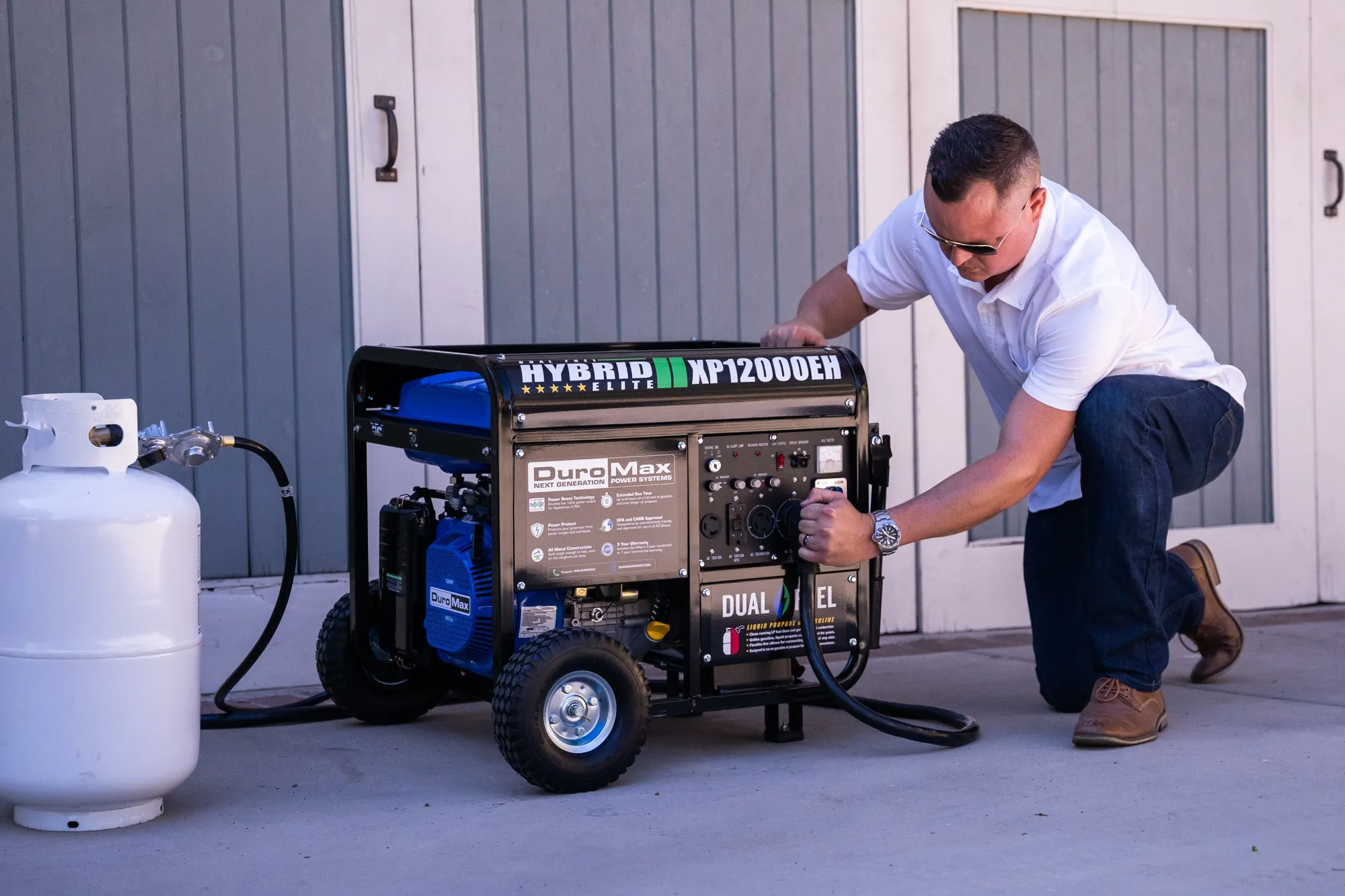 12,000 Watt Dual Fuel Portable Generator