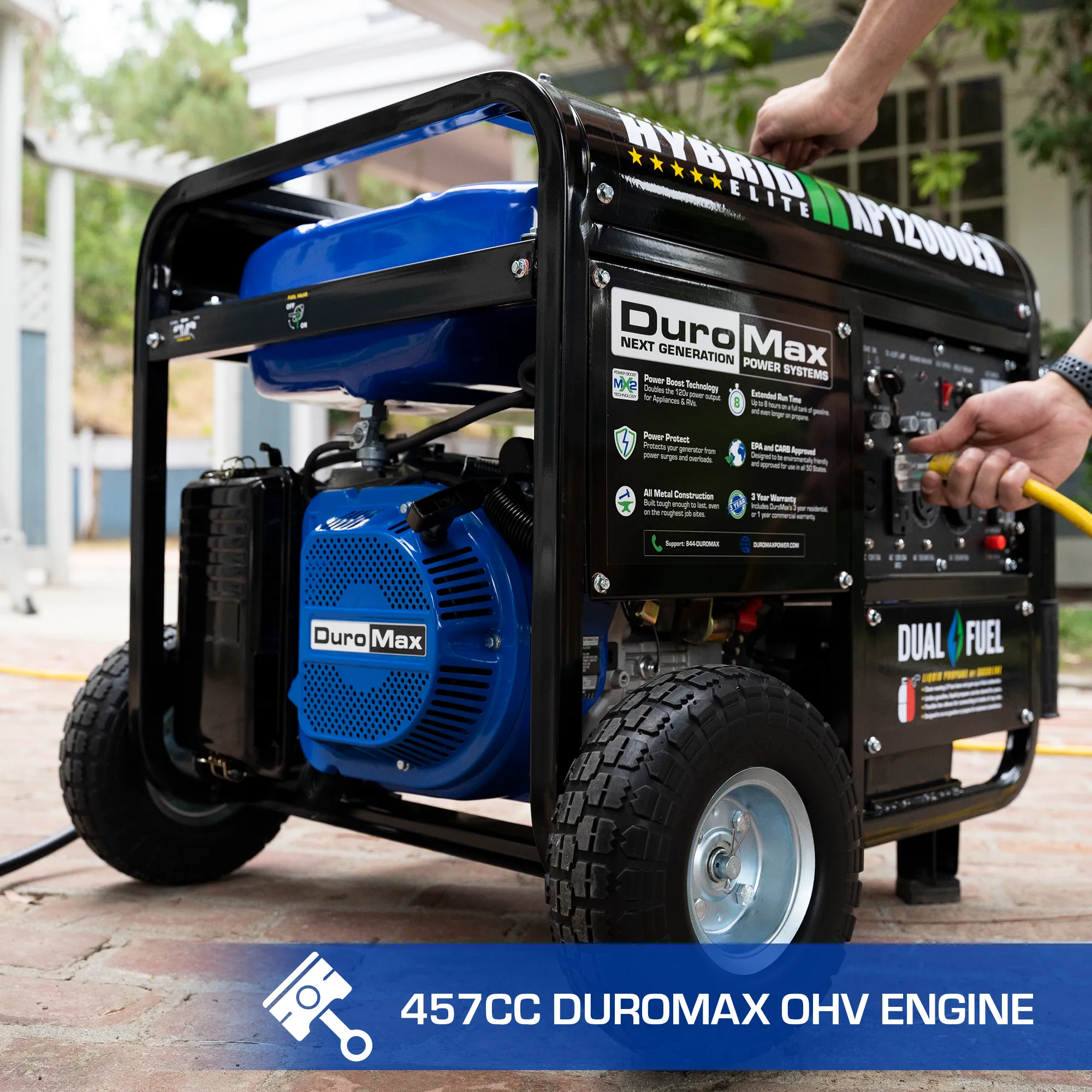 12,000 Watt Dual Fuel Portable Generator