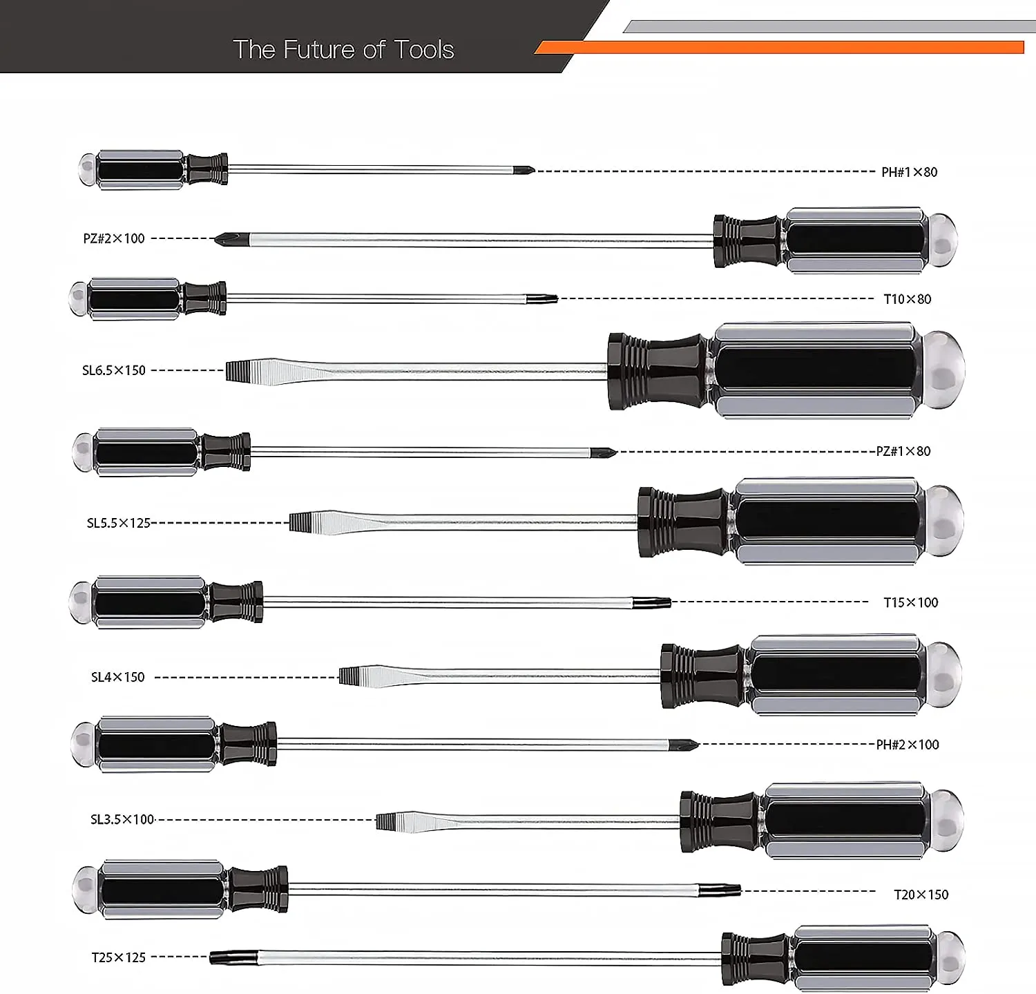 12pcs Professional Magnetic Screwdriver Kit HSS7B