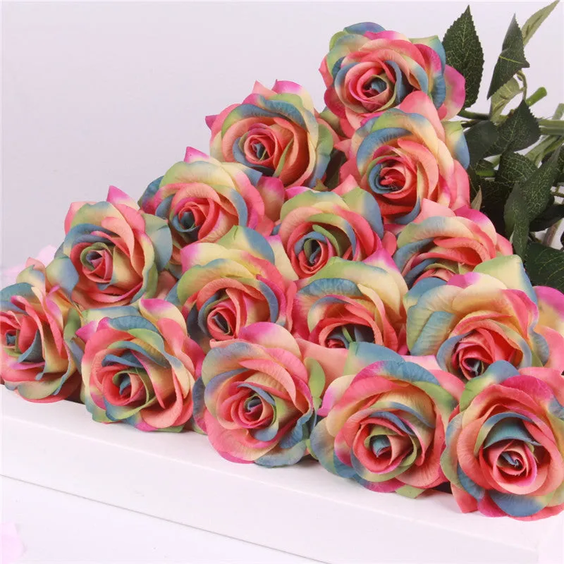 15pcs Realistic Artificial Rose Bouquet