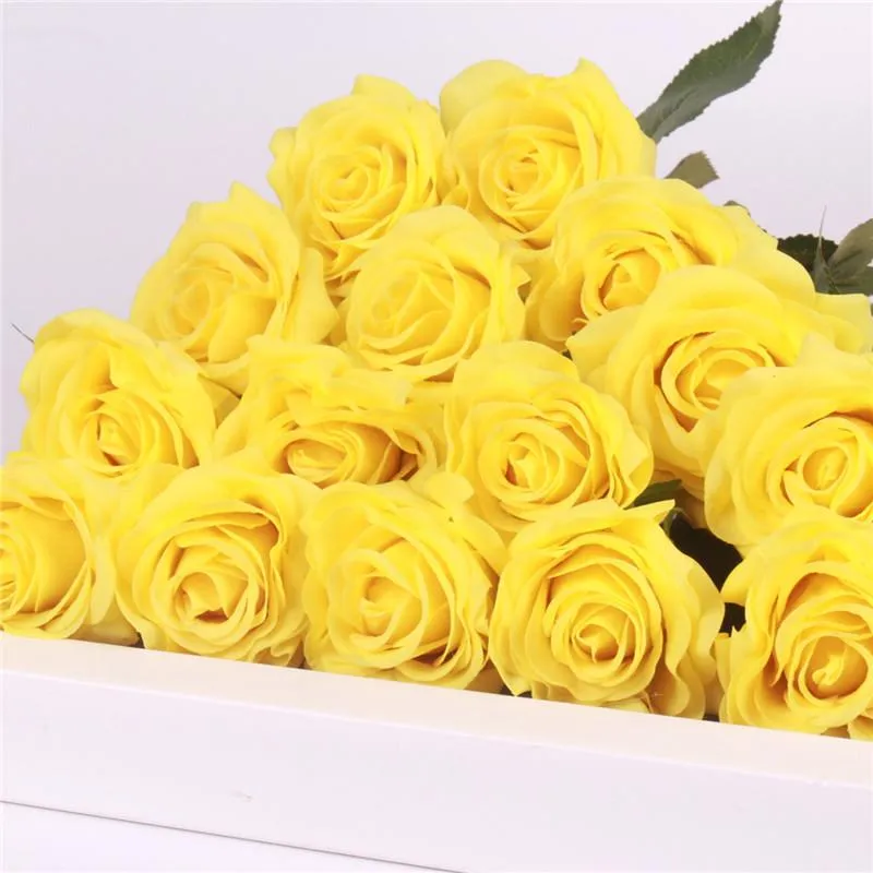 15pcs Realistic Artificial Rose Bouquet