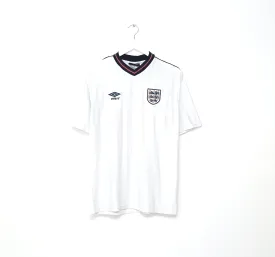 1984/87 ENGLAND Retro Umbro Home Football Shirt (M/L) Mexico World Cup 1986