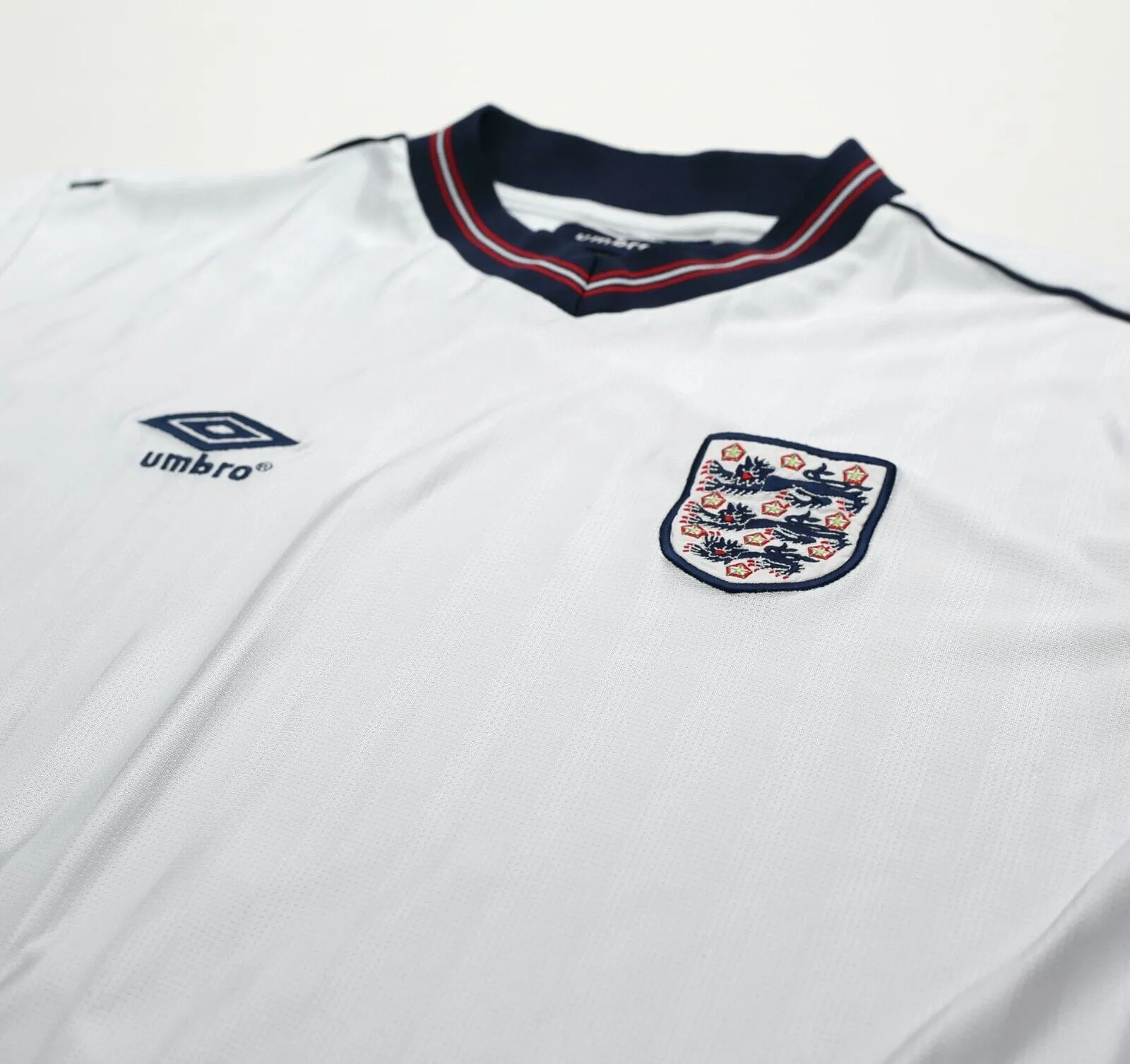 1984/87 ENGLAND Retro Umbro Home Football Shirt (M/L) Mexico World Cup 1986