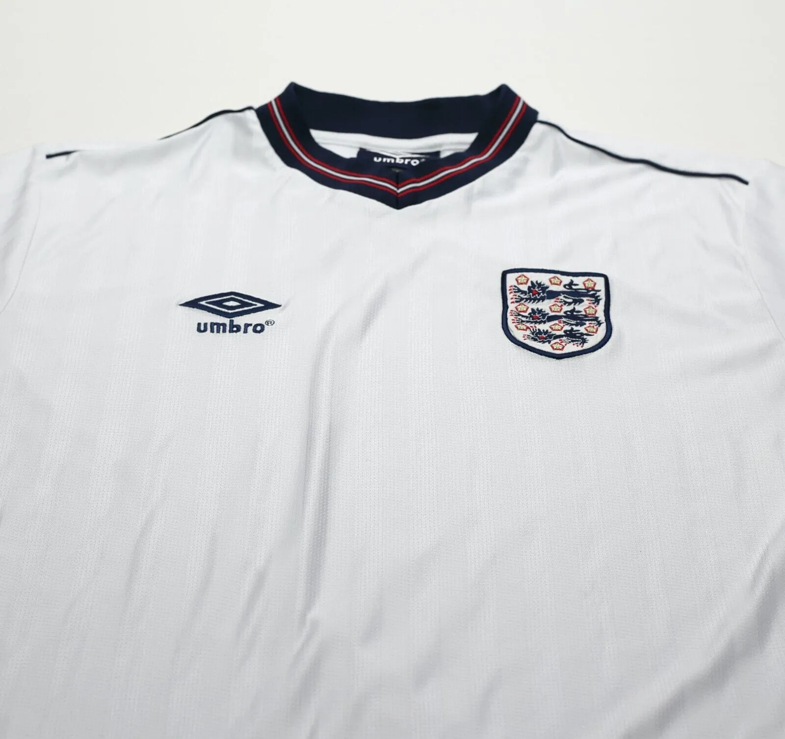 1984/87 ENGLAND Retro Umbro Home Football Shirt (M/L) Mexico World Cup 1986