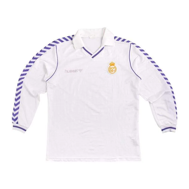 1989-90 Real Madrid LS Hummel XL Excellent