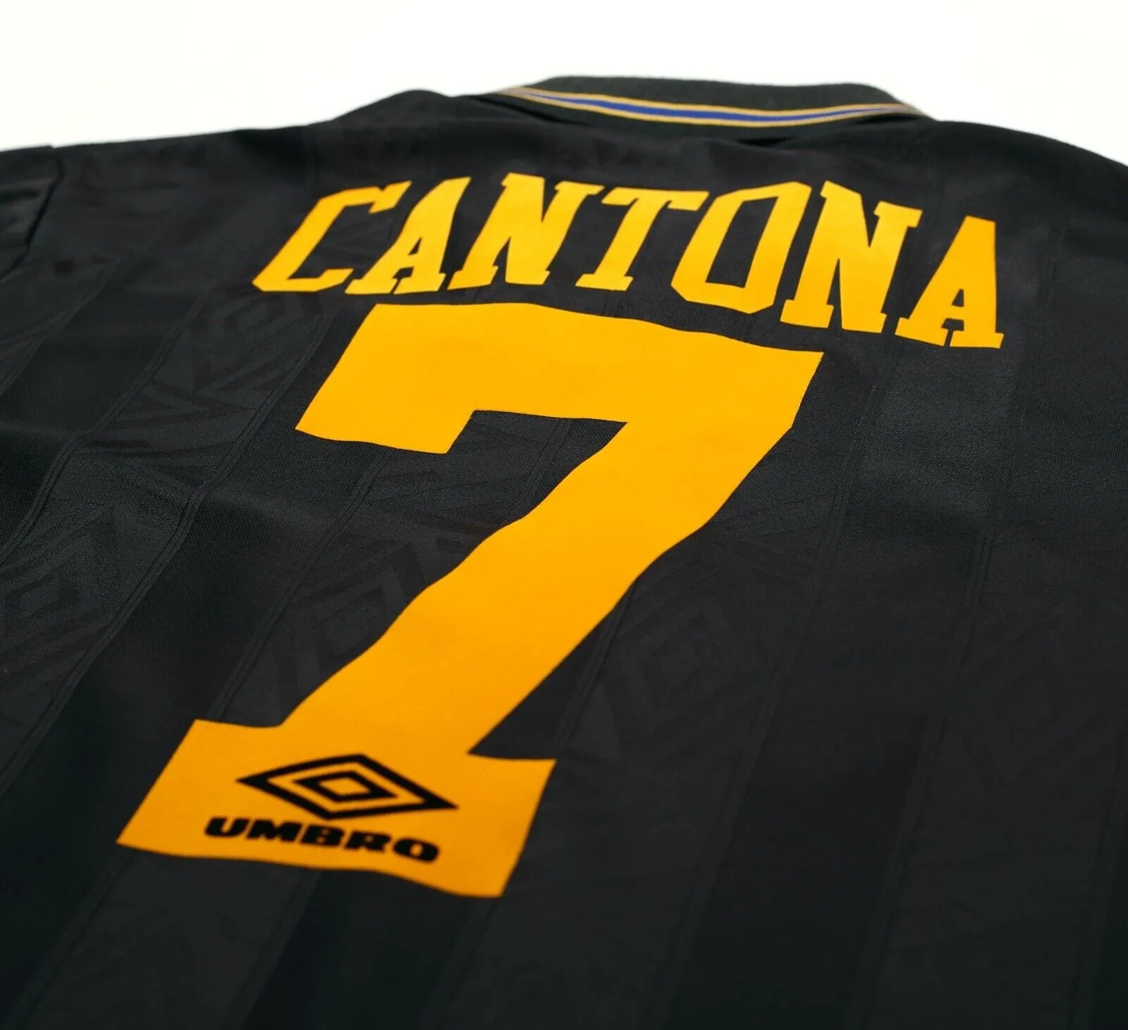 1993/95 CANTONA #7 Manchester United Vintage Umbro Away Football Shirt (XL)