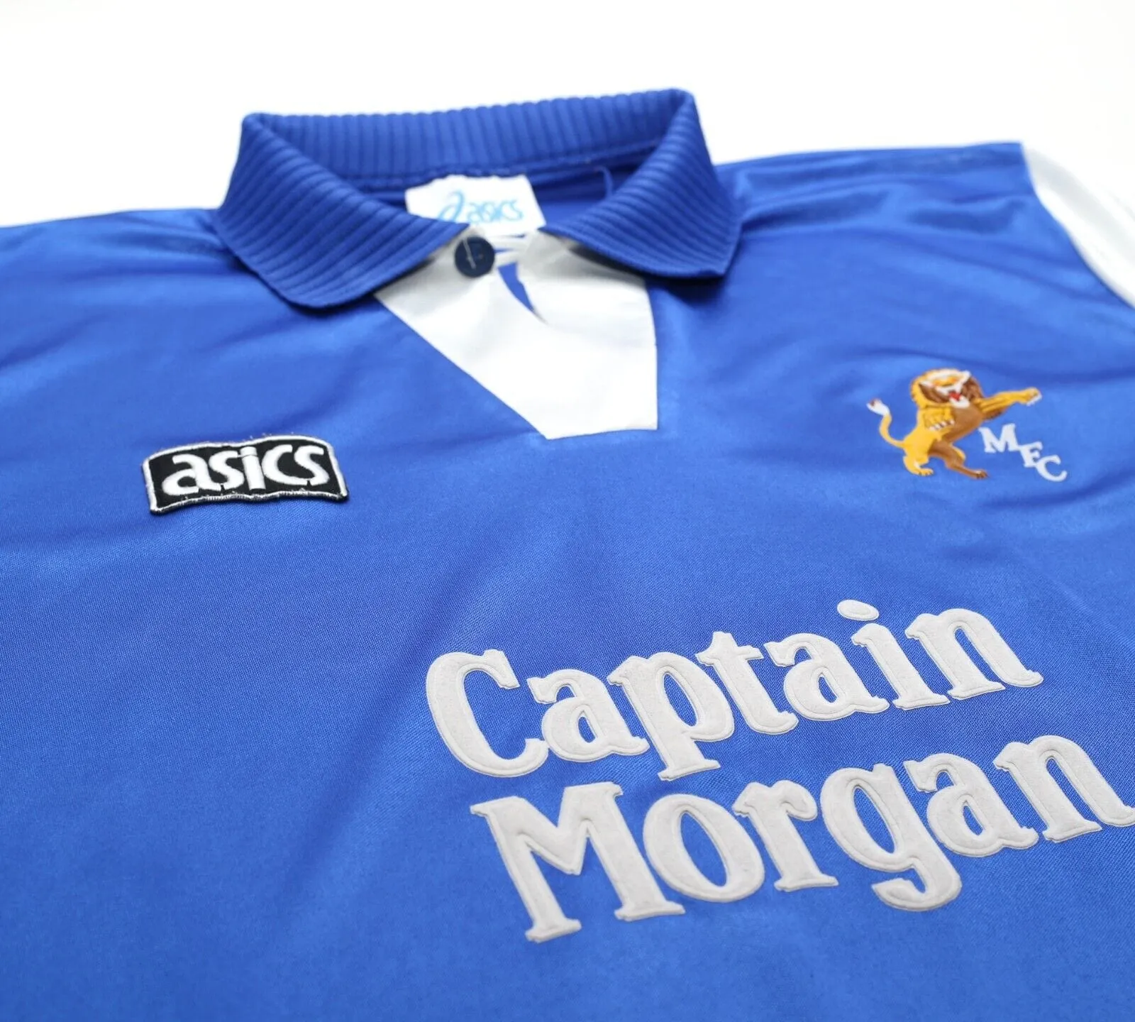 1994/96 MILLWALL Vintage Asics Home Football Shirt (L) Captain Morgan