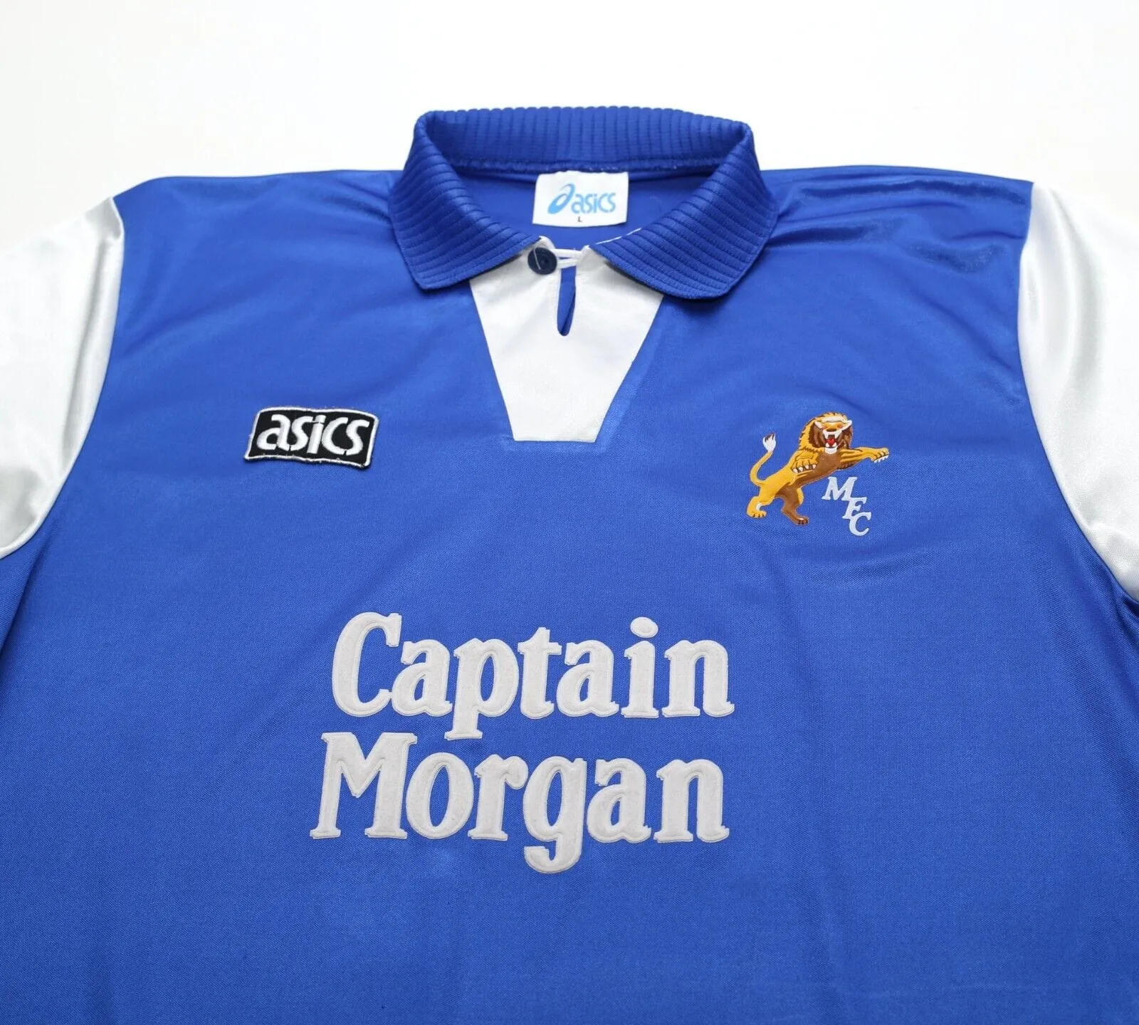 1994/96 MILLWALL Vintage Asics Home Football Shirt (L) Captain Morgan