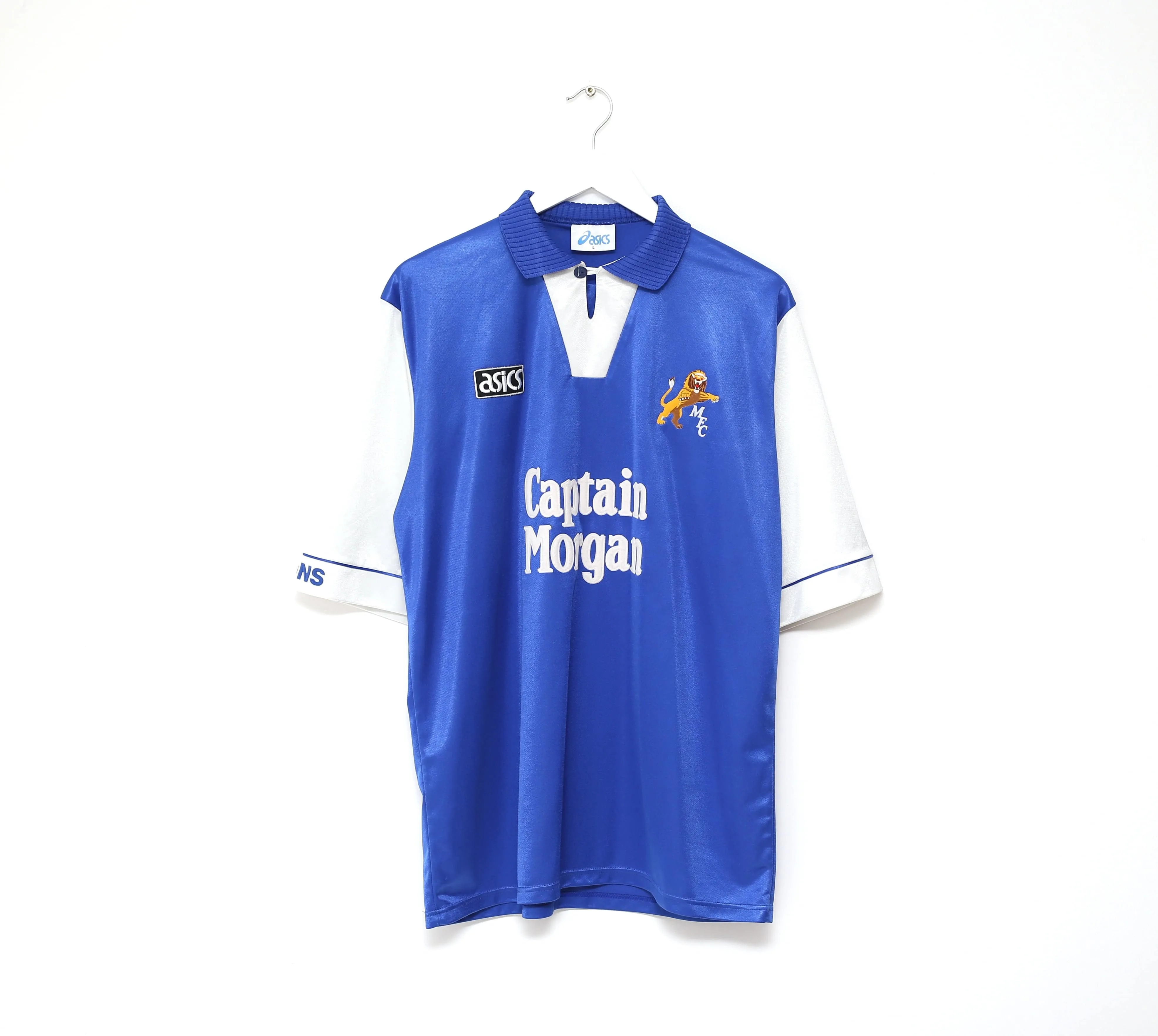 1994/96 MILLWALL Vintage Asics Home Football Shirt (L) Captain Morgan