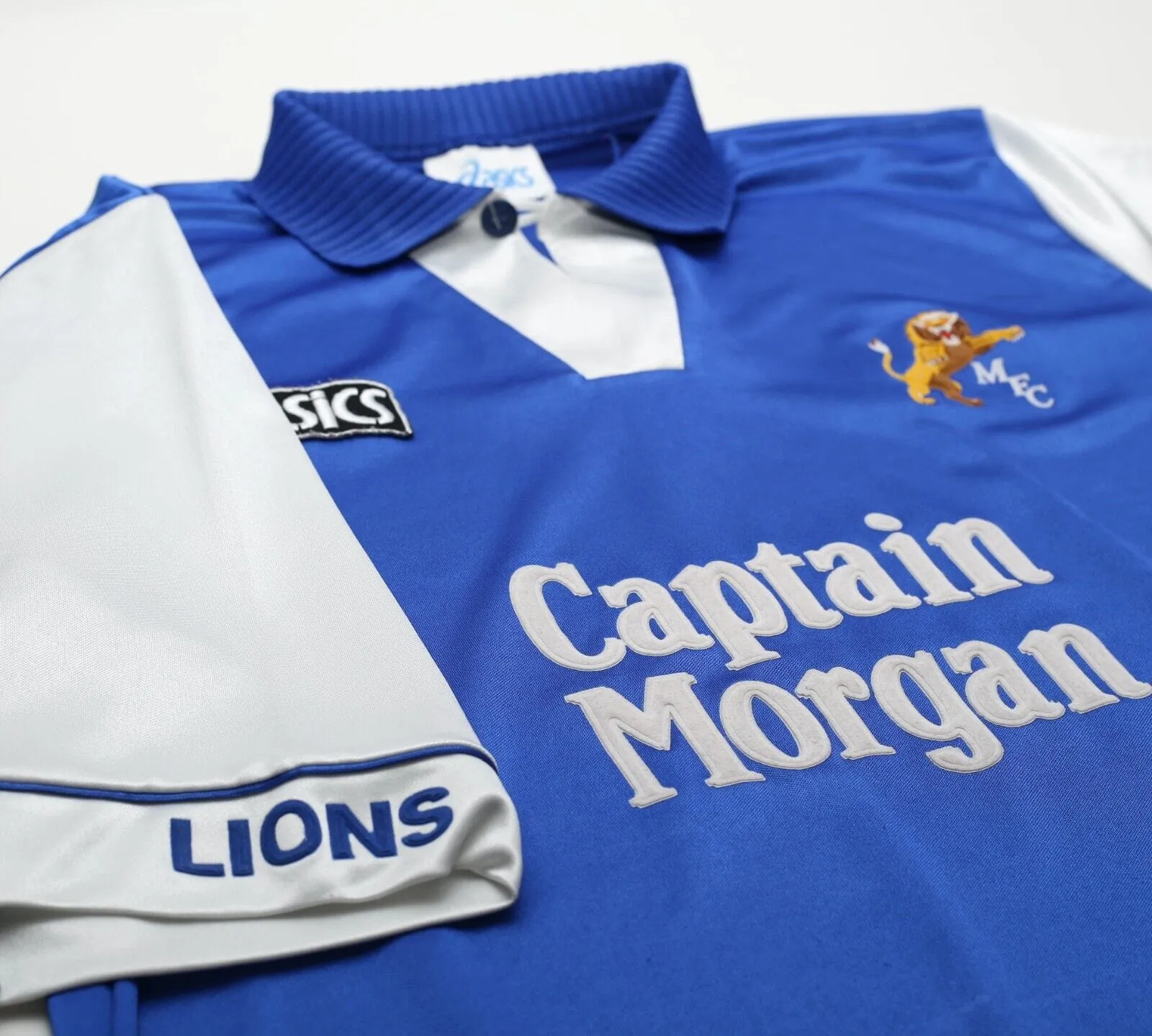 1994/96 MILLWALL Vintage Asics Home Football Shirt (L) Captain Morgan