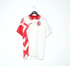 1995/96 DENMARK Vintage Hummel Away Football Shirt Jersey (L)