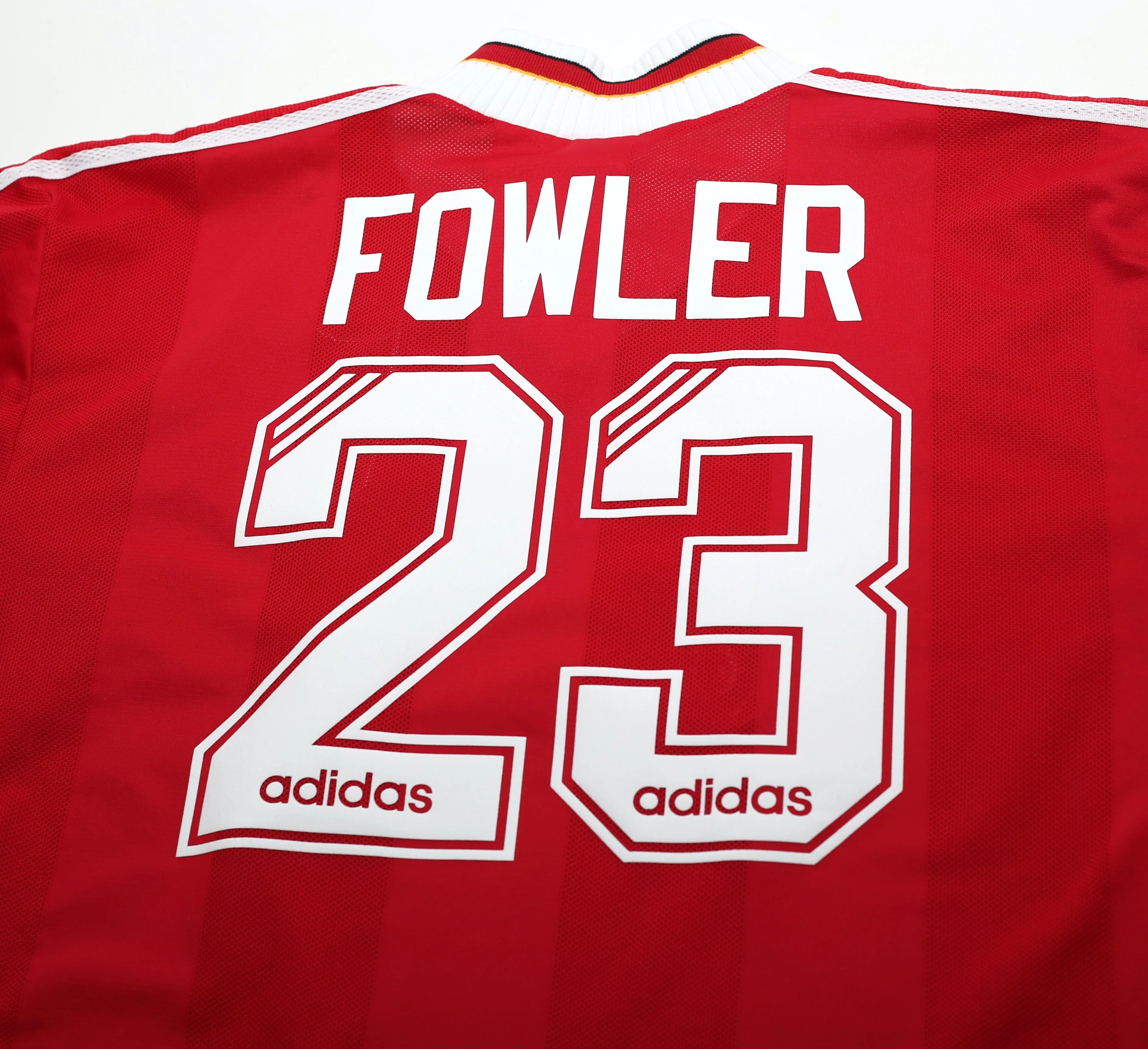 1995/96 FOWLER #23 Liverpool Adidas Home Football Shirt (XL)