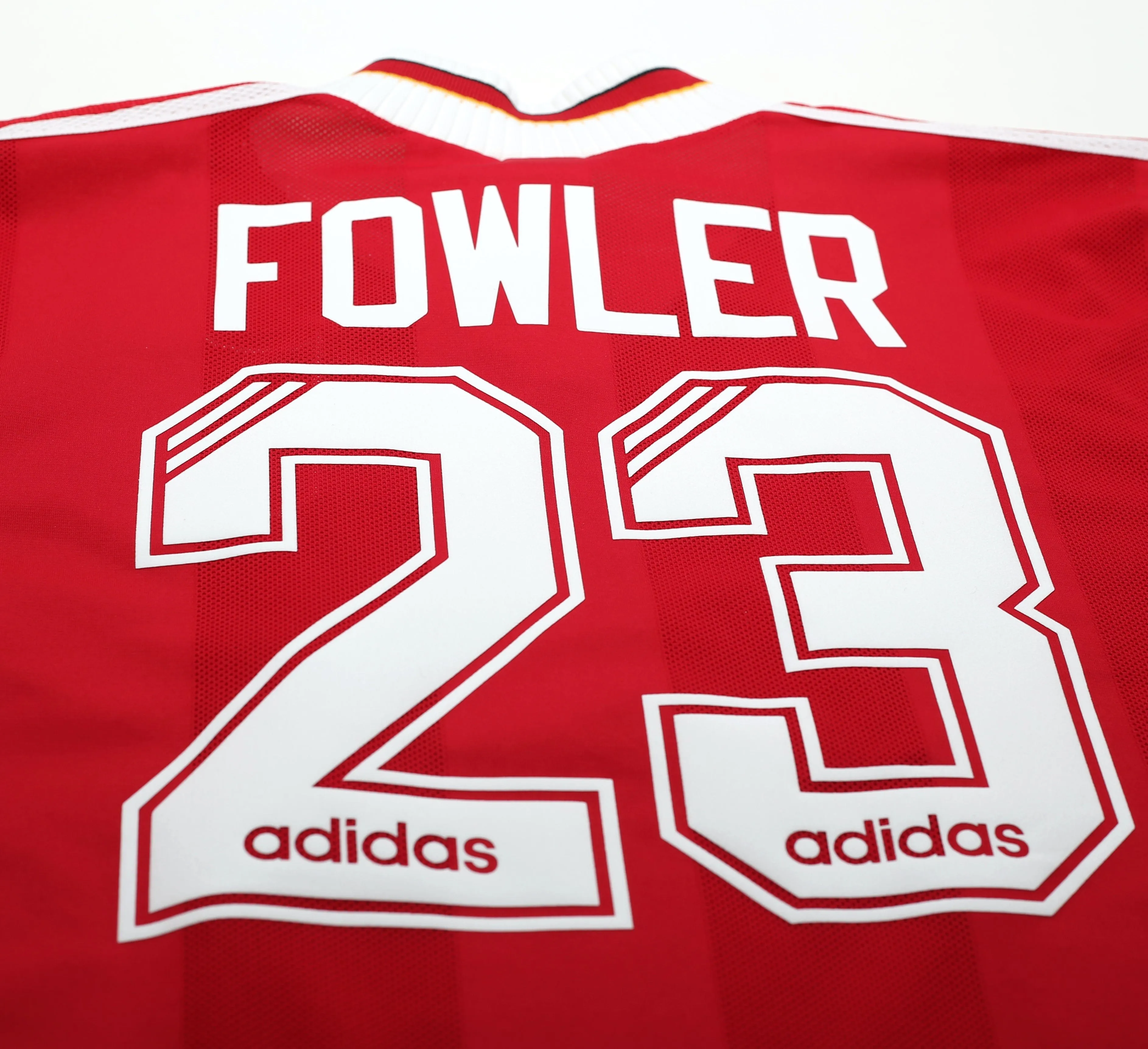 1995/96 FOWLER #23 Liverpool Adidas Home Football Shirt (XL)