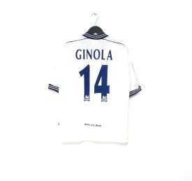 1997/99 GINOLA #14 Tottenham Hotspur Vintage PONY Home Football Shirt (S)