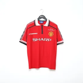 1998 CANTONA #7 Manchester United Vintage Umbro (M) MUNICH Memorial Match