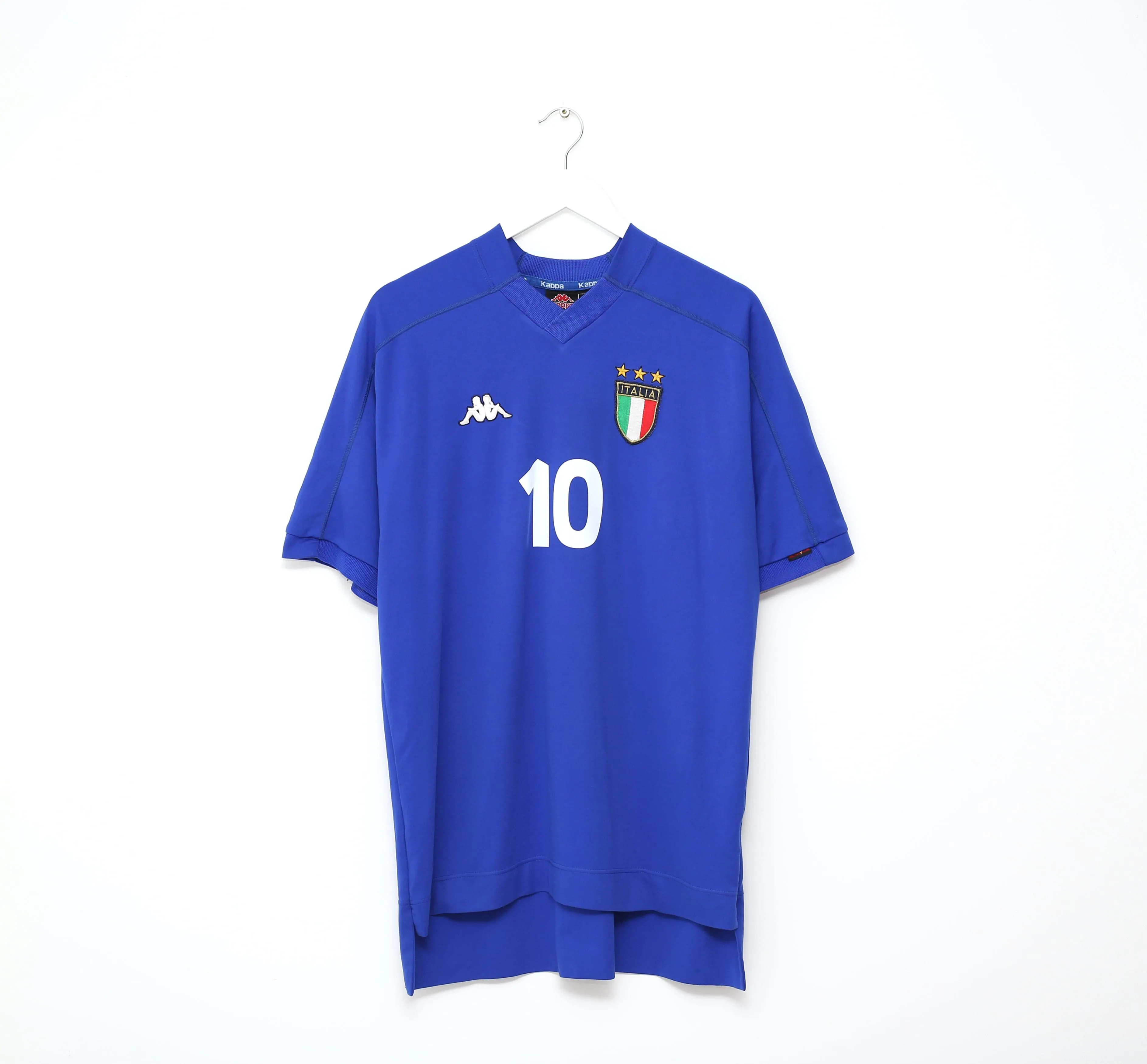 1998/99 DEL PIERO #10 Italy Vintage Kappa Football Shirt Jersey (L/XL)