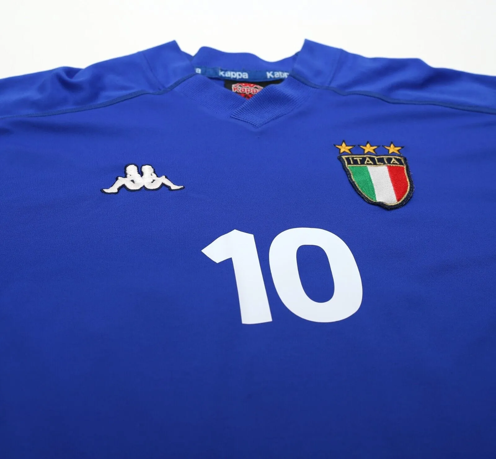 1998/99 DEL PIERO #10 Italy Vintage Kappa Football Shirt Jersey (L/XL)