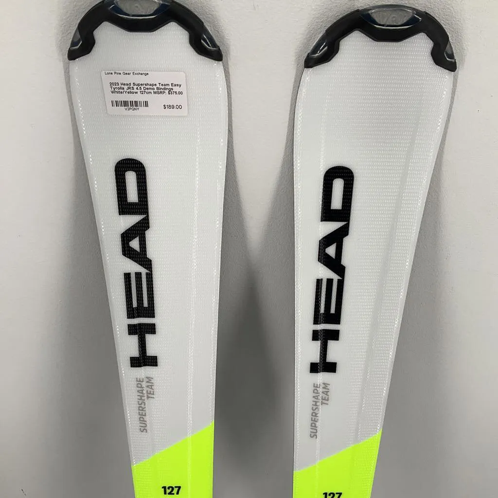 2023 Head Supershape Team Easy Tyrolia JRS 4.5 Demo Bindings