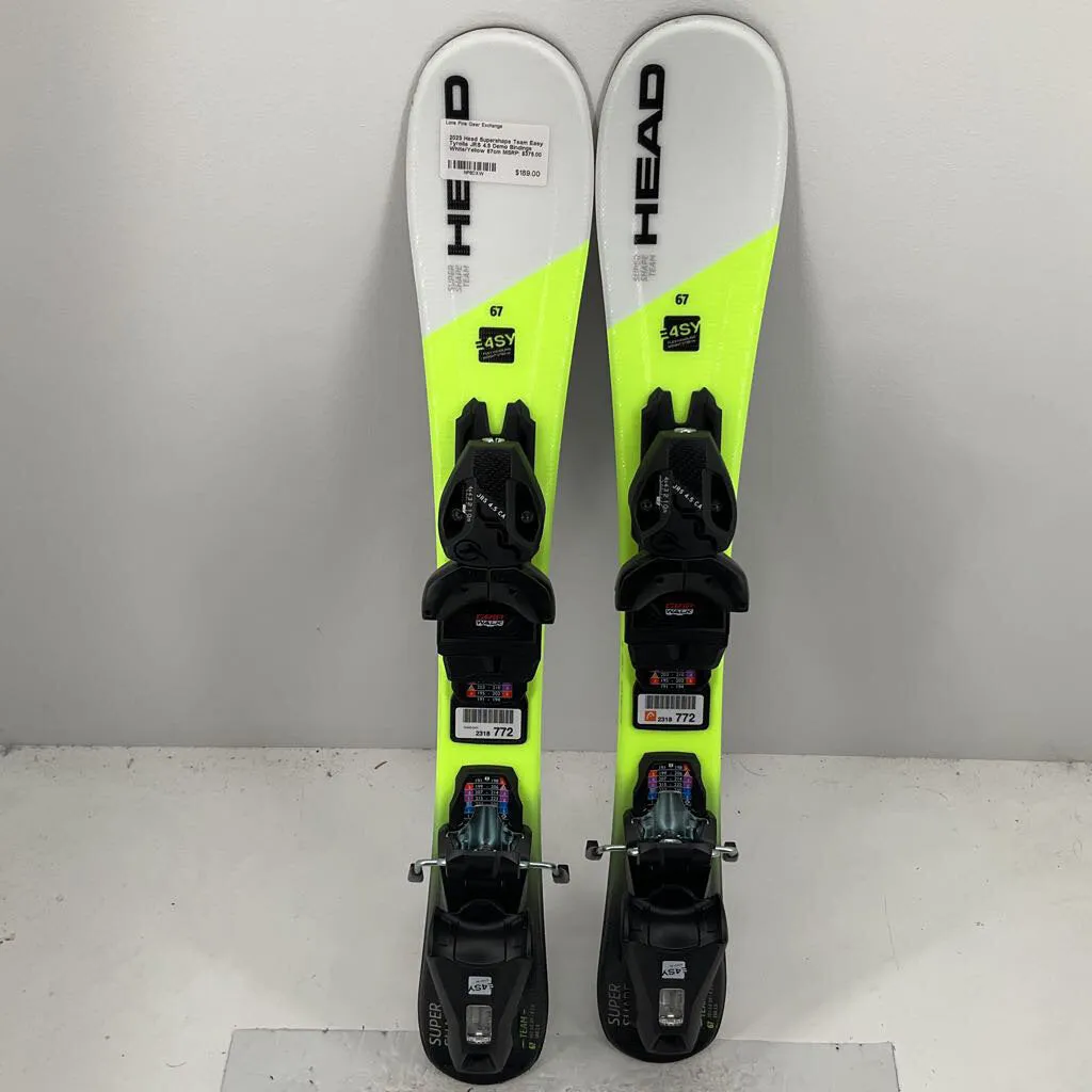 2023 Head Supershape Team Easy Tyrolia JRS 4.5 Demo Bindings