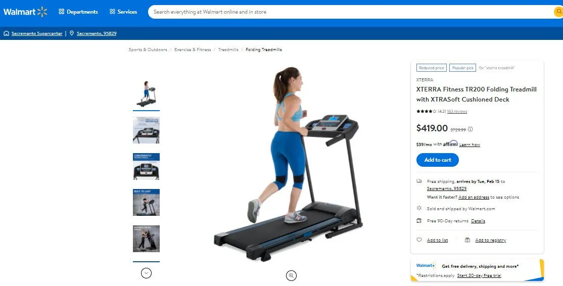 20422007 XTERRA FITNESS TREADMILL