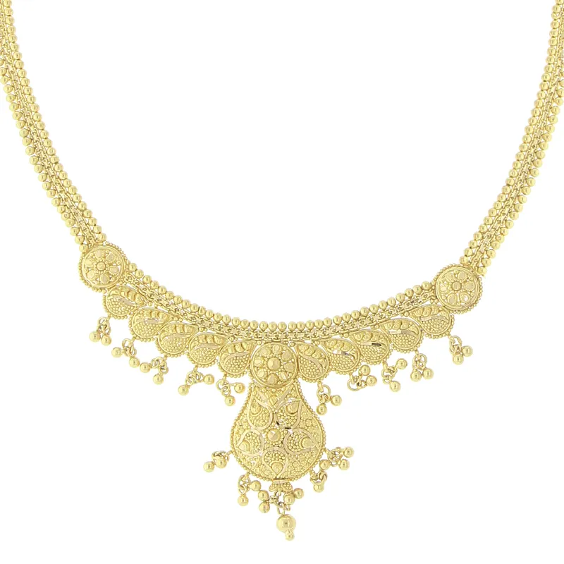 3-PIECE PLAIN GOLD NECKLACE SET