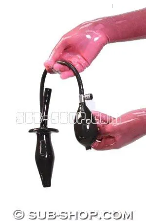 6340D   Personal Cleansing Inflatable Rubber Enema Plug