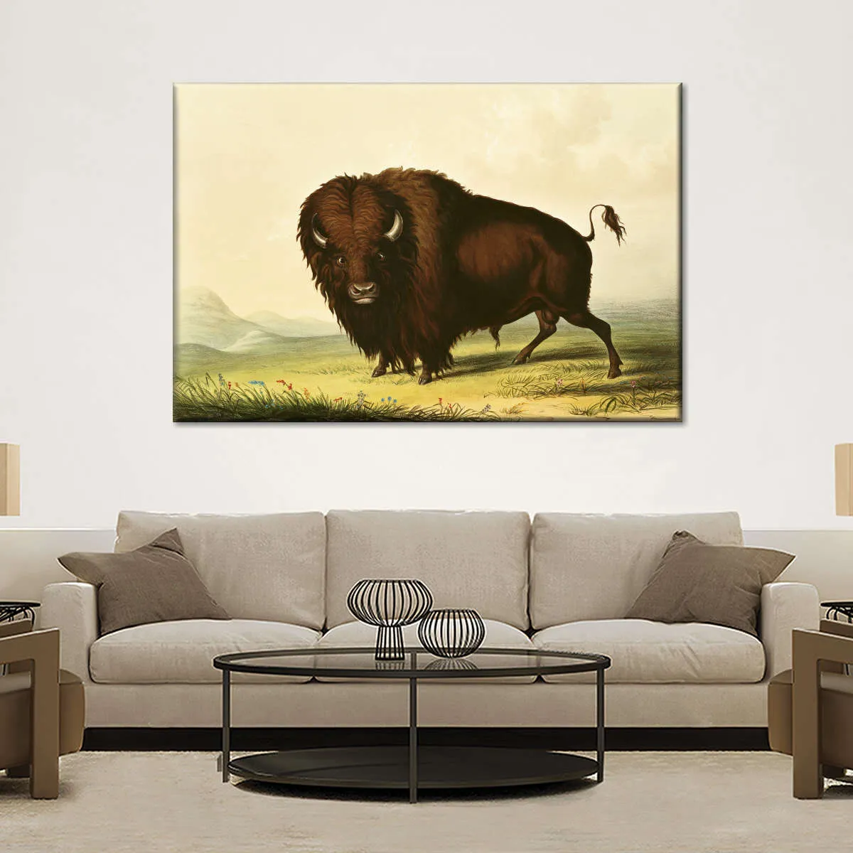 A Bison Wall Art