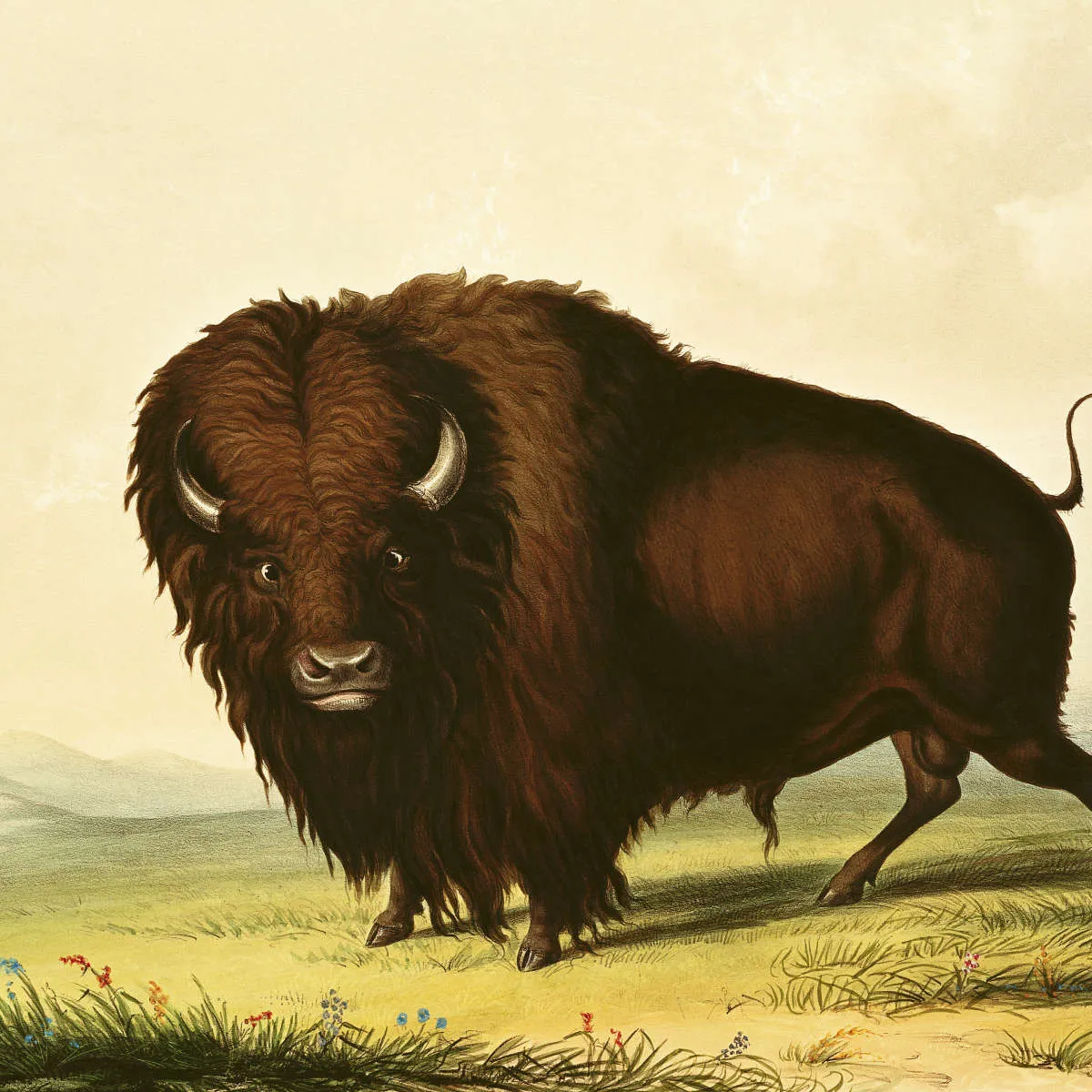 A Bison Wall Art