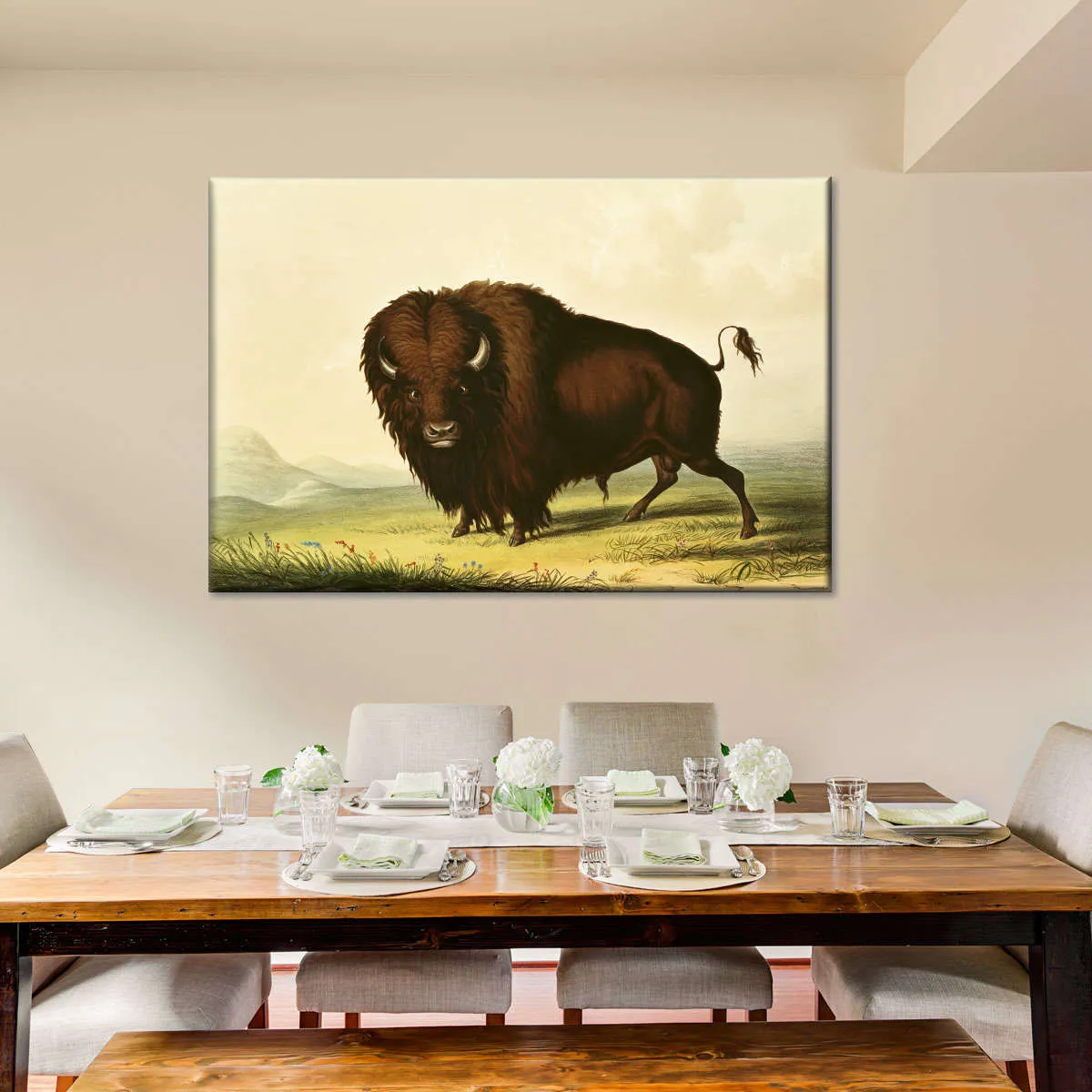 A Bison Wall Art