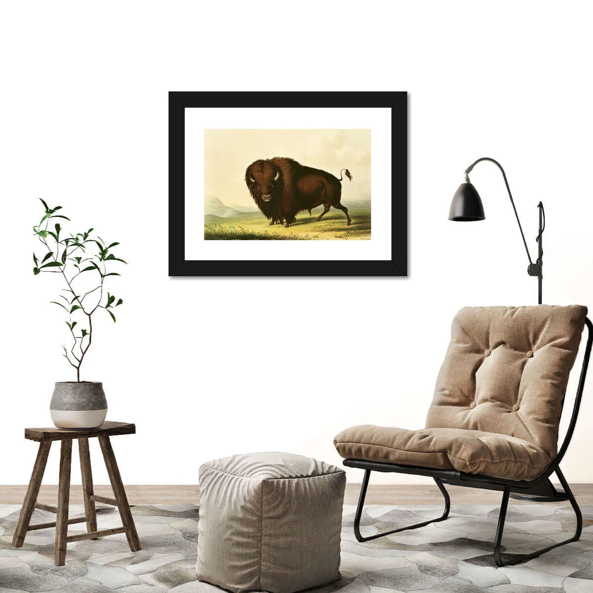 A Bison Wall Art