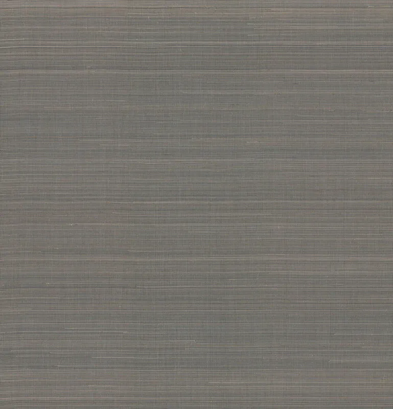 Abaca Weave Wallpaper in Charcoal