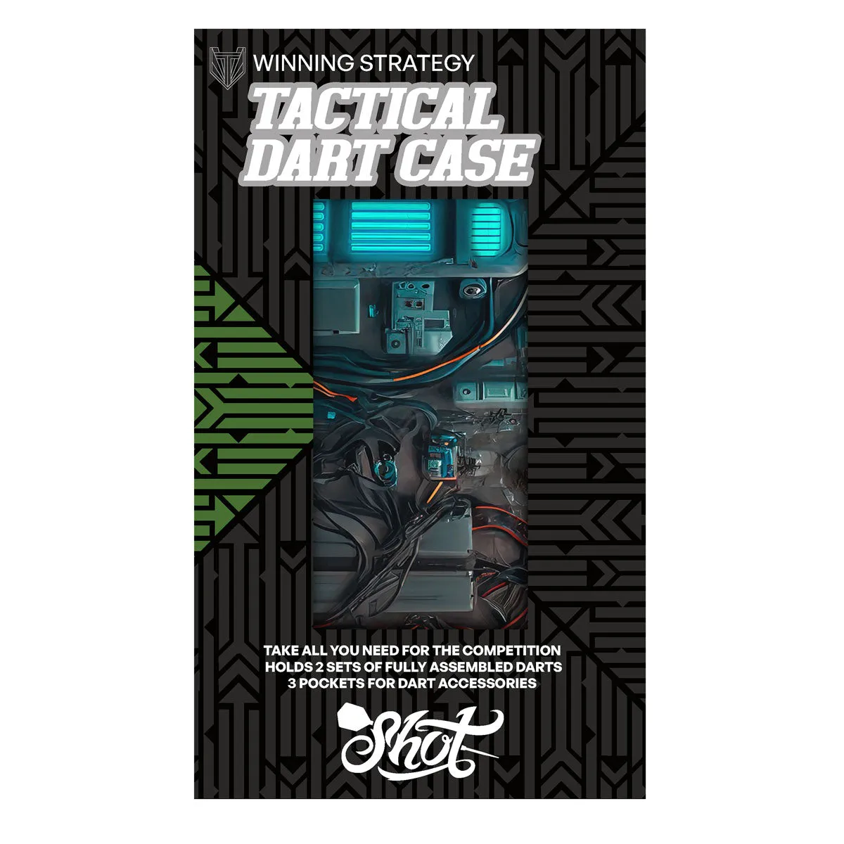 AI Cyberpunk Tactical Darts Case by Shot