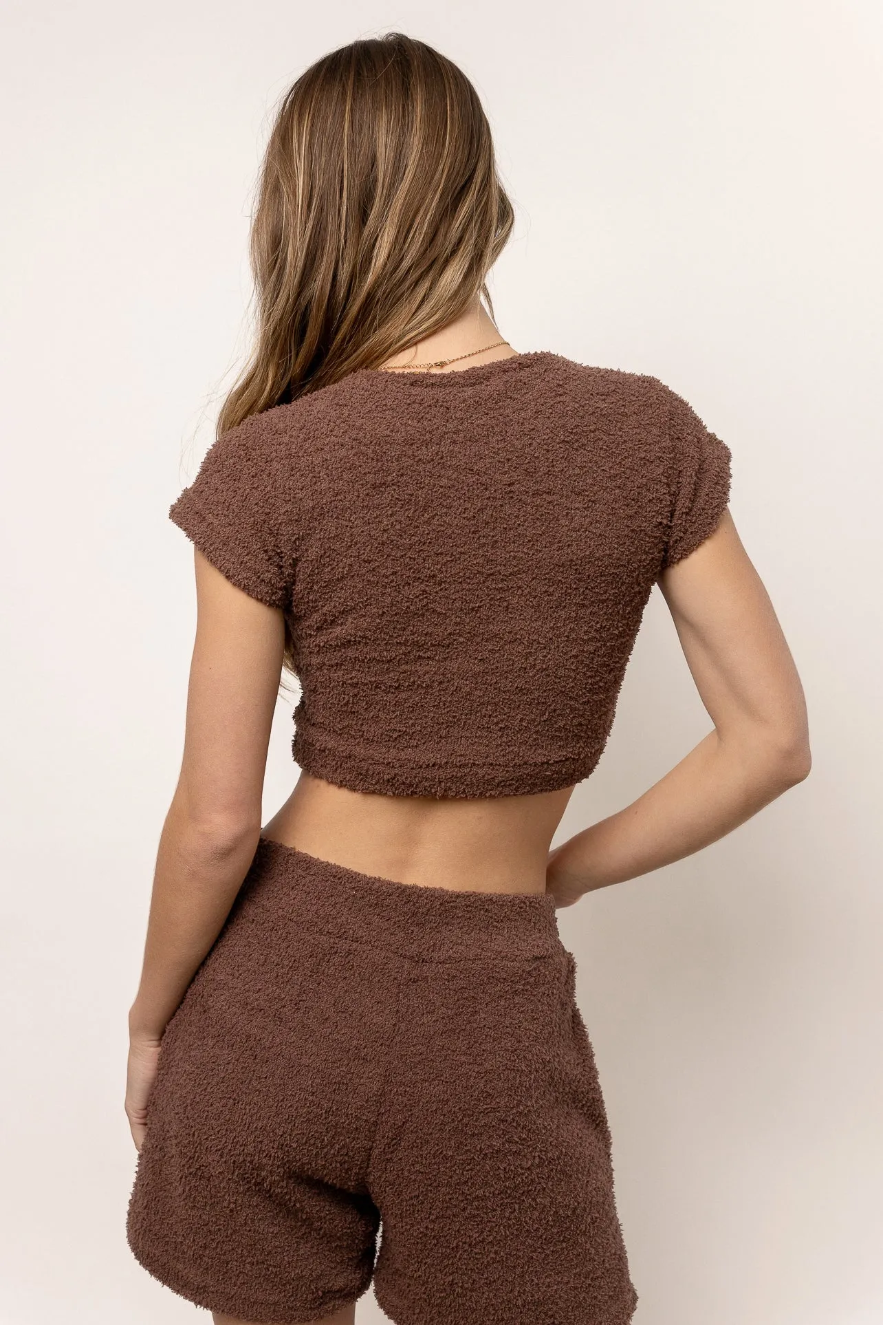 Aida Cozy Top in Brown - FINAL SALE