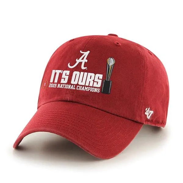 Alabama Crimson Tide 47 Brand 2016 Football National Champions Red Adj Hat Cap