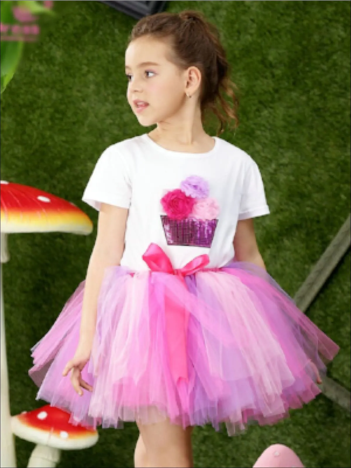 All About Sparkle Cupcake Tutu Skirt Set