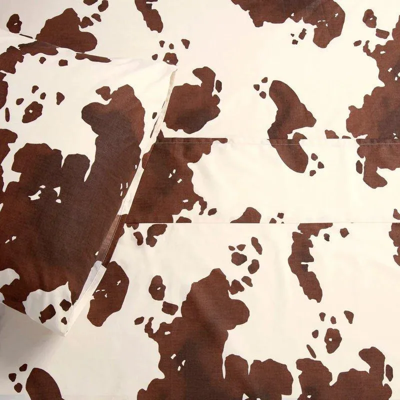 All-Over Cowhide Print Sheets