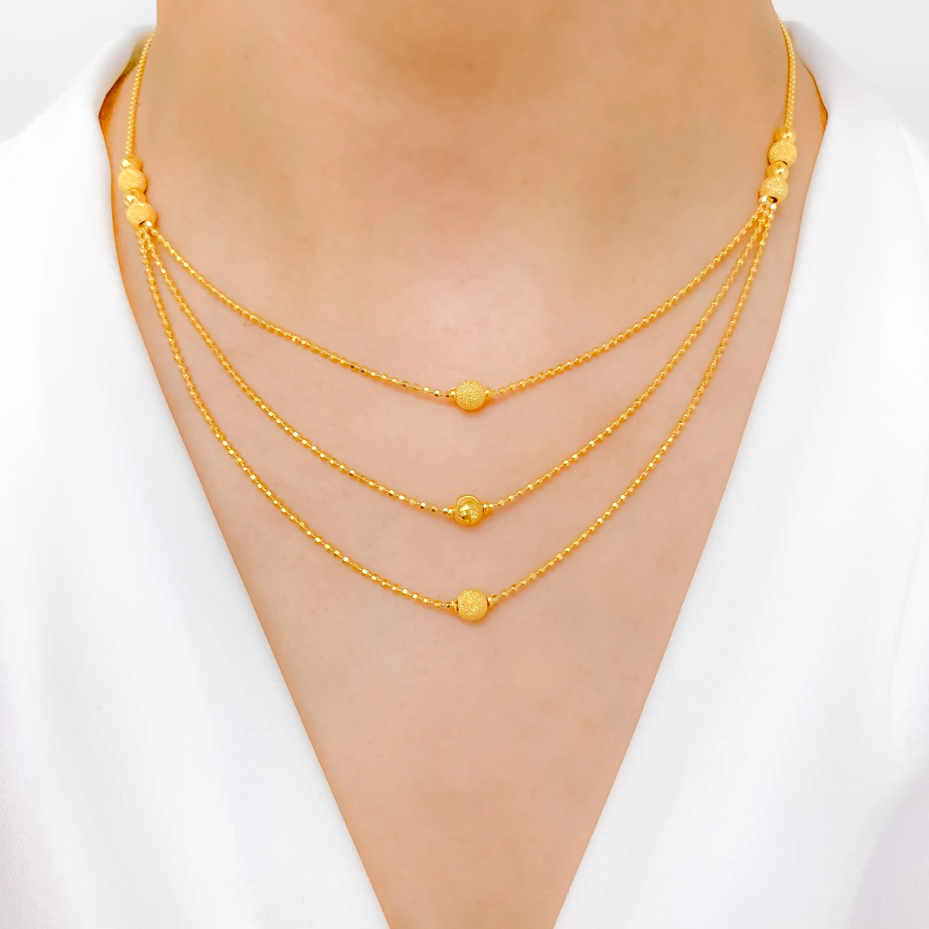 Alternating Accent Three Lara Necklace Set