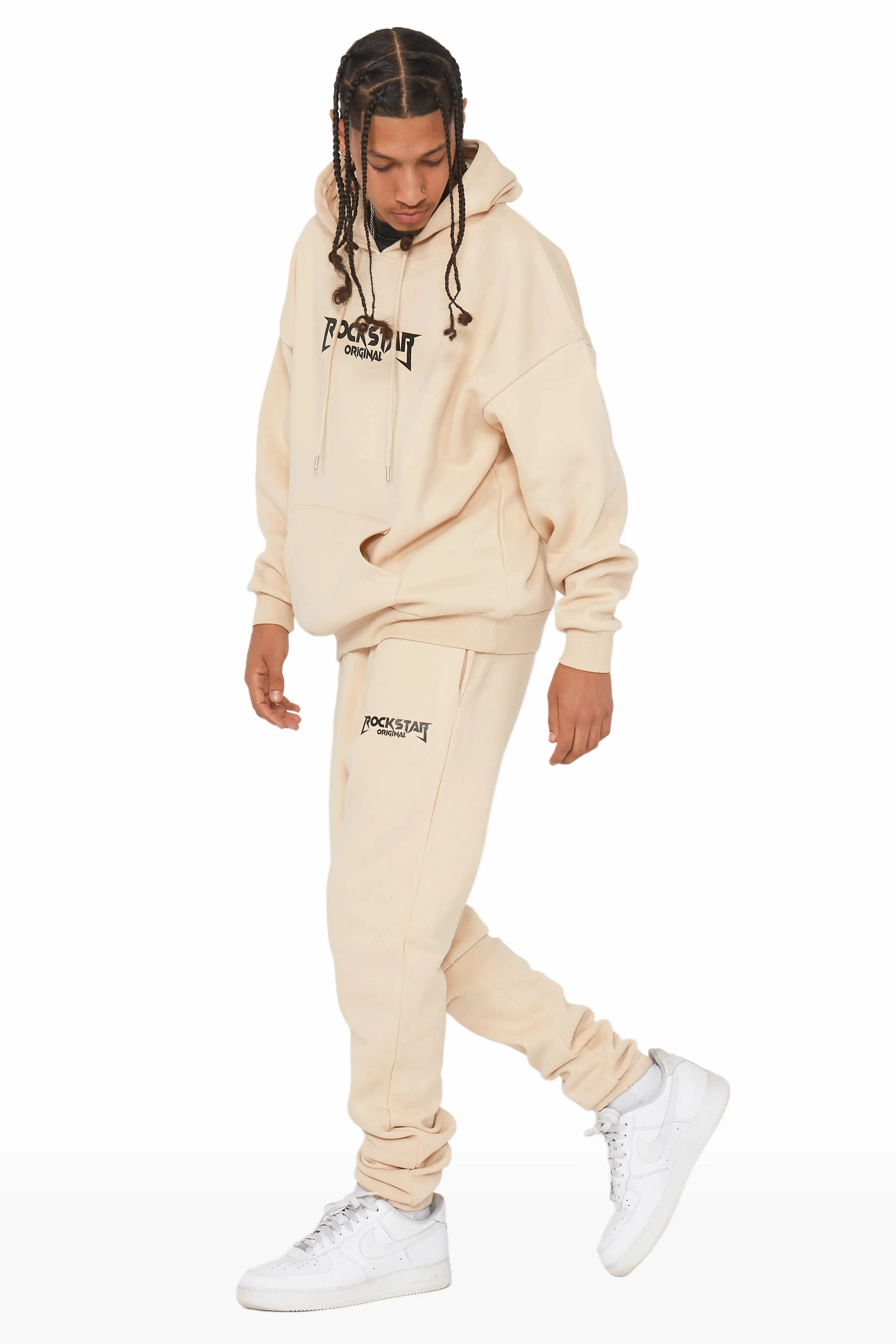 Anders Beige Relaxed Fit Track Set