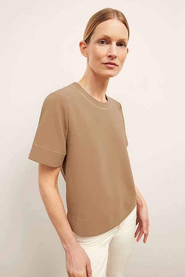 Annika Tee - Everyday Crepe :: Light Saddle