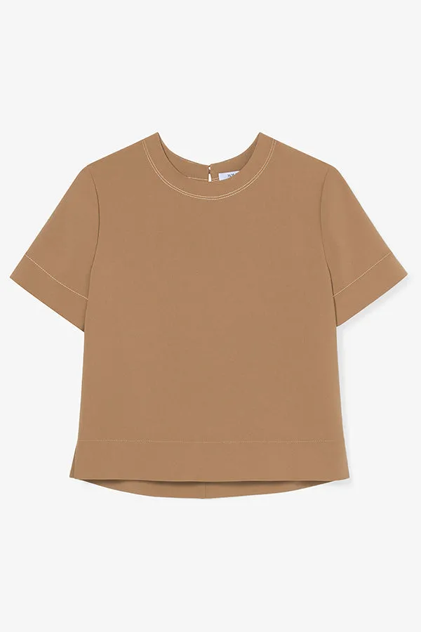 Annika Tee - Everyday Crepe :: Light Saddle