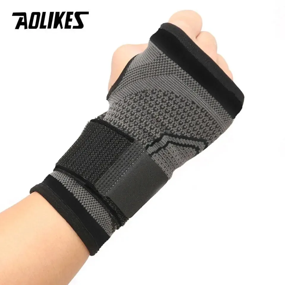 AOLIKES 1PCS High Elastic Bandage Fitness Yoga Hand Palm Brace Wrist Support Crossfit Powerlifting Gym Palm Pad Protector