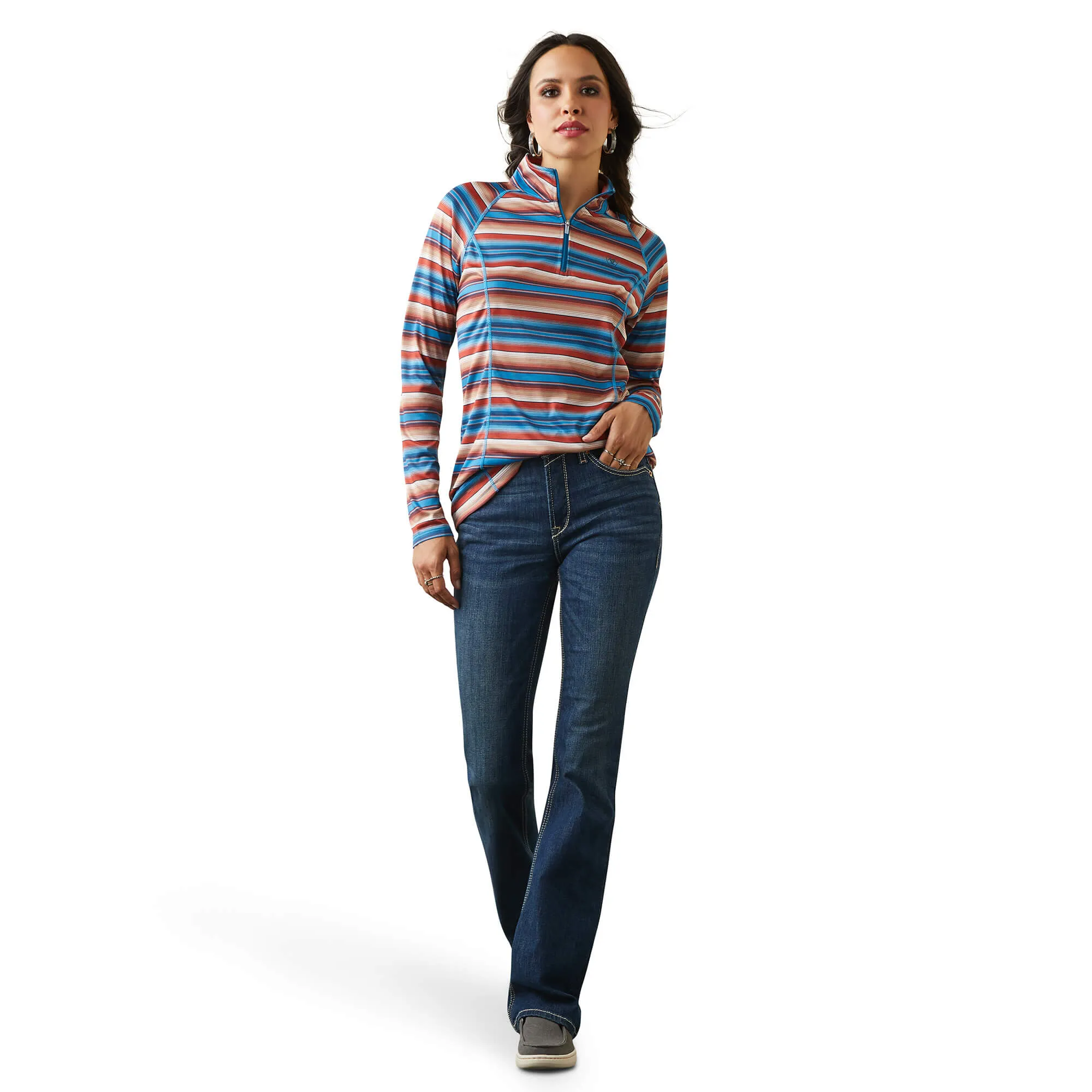 Ariat Women's Horizon Serape Laguna 1/4 Zip Top