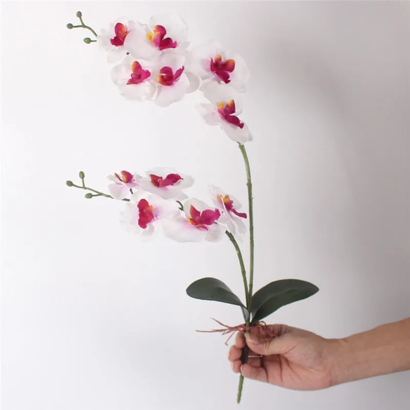 Artificial Orchid Flower with Leaf