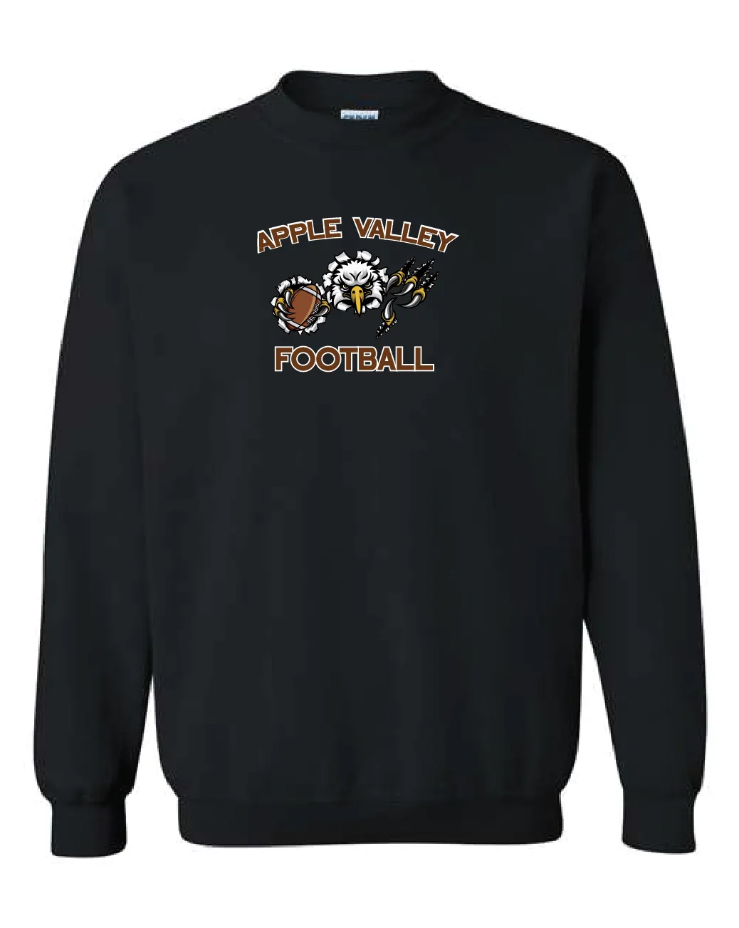 AV Football - Youth & Adult Crew Sweatshirt - Black