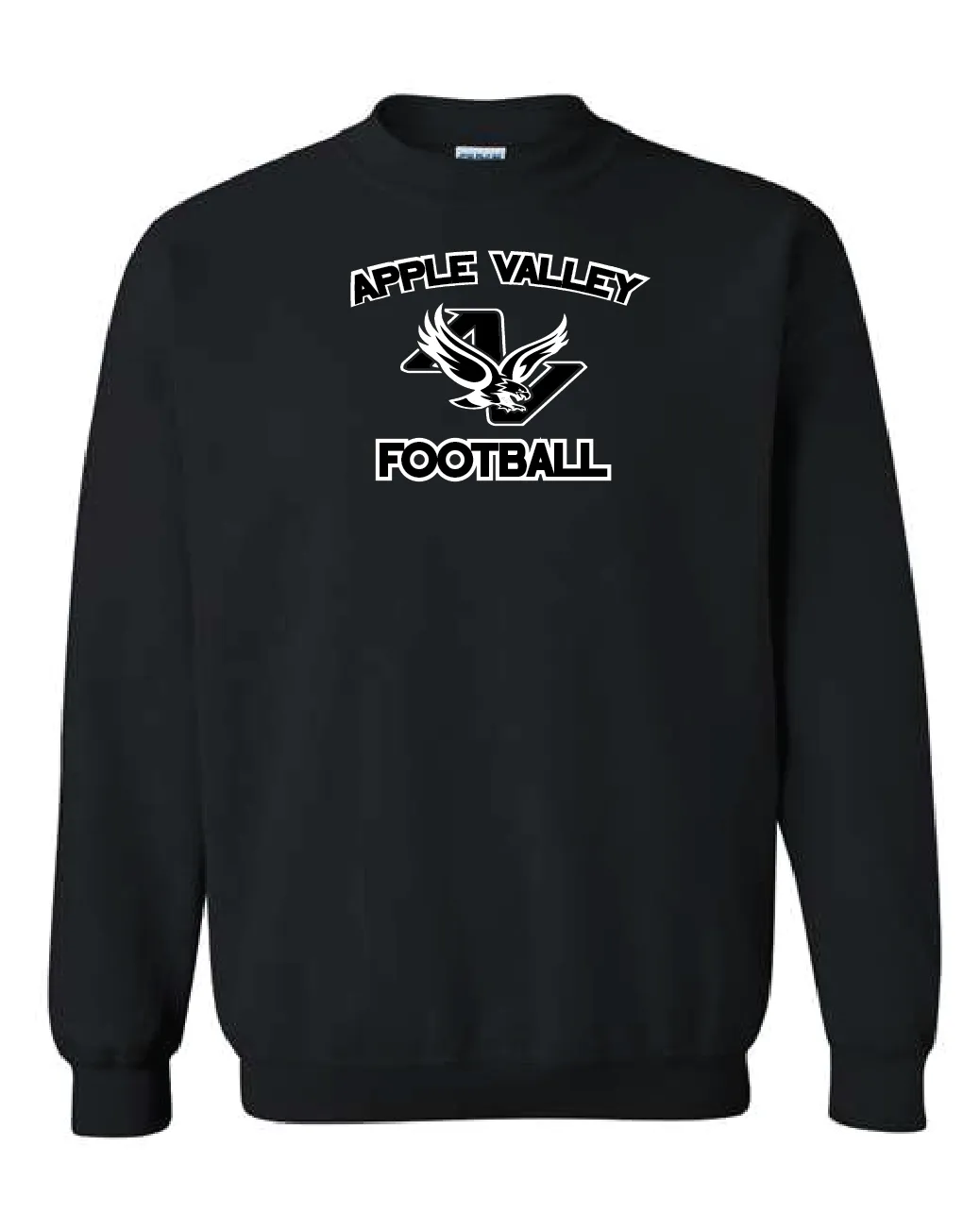 AV Football - Youth & Adult Crew Sweatshirt - Black