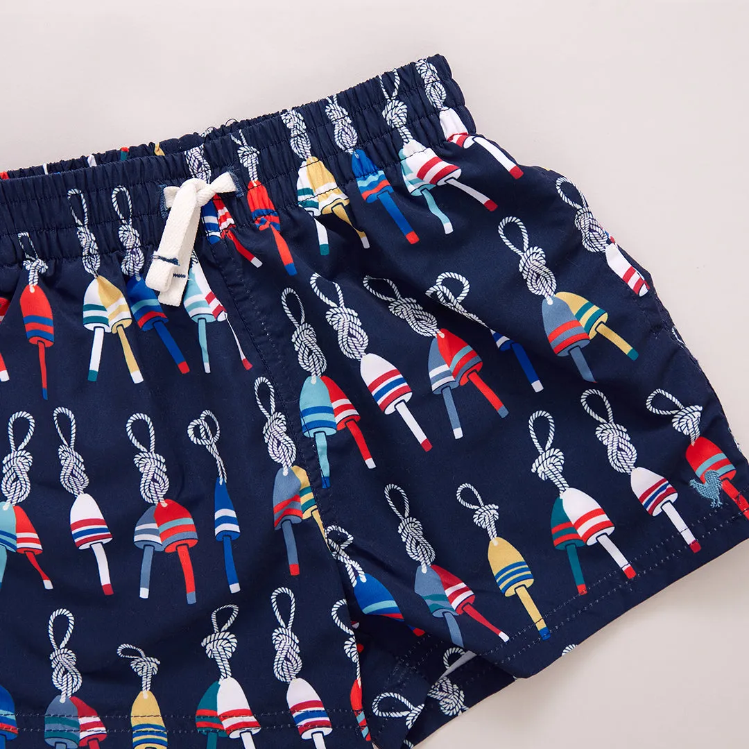 Baby Boys Swim Trunk - Navy Buoys