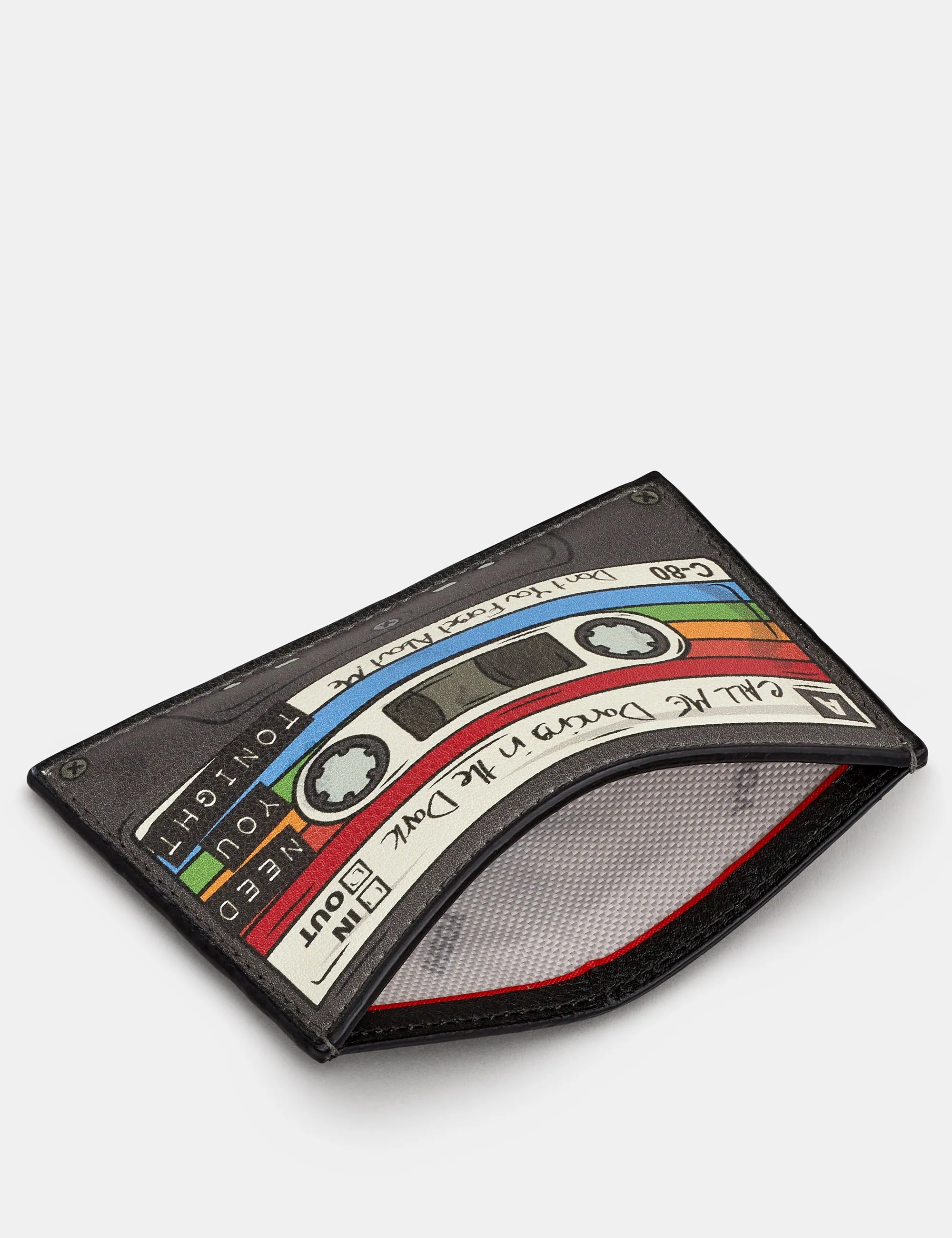 Back to the 80s Multicolour Leather Card Holder