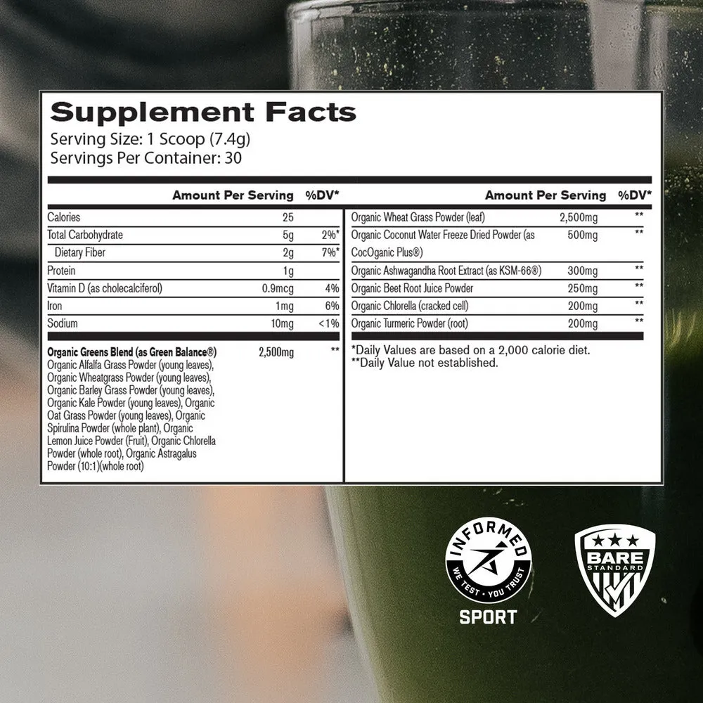 Bare Performance Nutrition Strong Greens